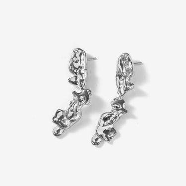 Overgrown - Silver Water Earrings