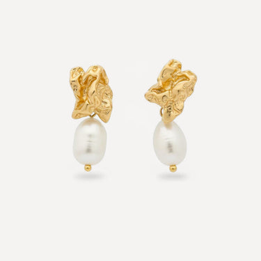 Flare Pearl - Pearl Drop Earrings