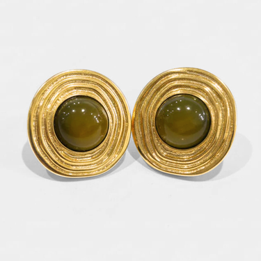 Contour - Tiger's Eye Stone Earring