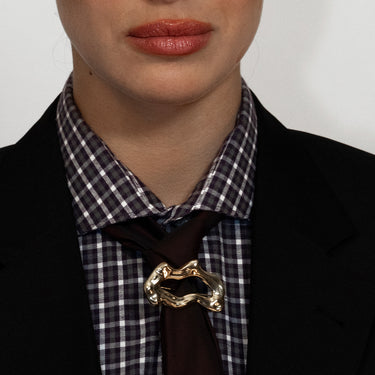 Saturn Ring - Open Circle Brooch