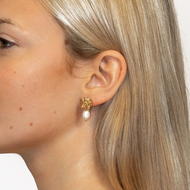 Flare Pearl - Pearl Drop Earrings