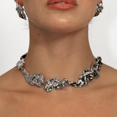 Hurricane Seawave Necklace - Silver