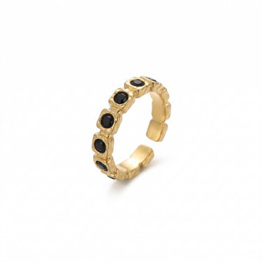 Mosaic Ring - Onyx Gold