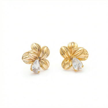 Jasmine - Golden Flower Earrings